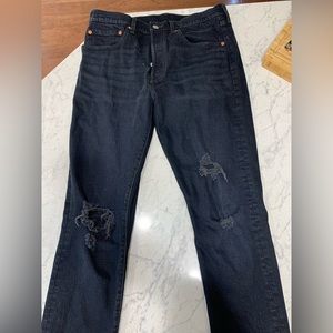 Levi’s 501s Premium straight cut black jeans high rise